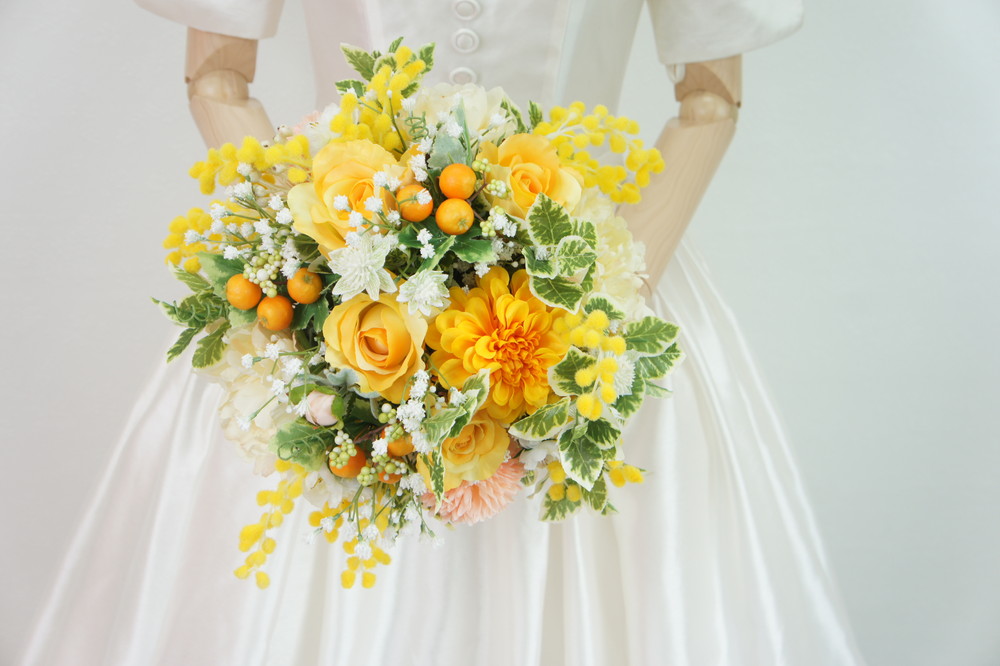 ミモザのブーケ|ブーケレンタル 幸せバトン